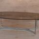 Glass and chrome coffee table from the 1970s.
