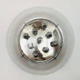 Large Bubble Glass Mushroom Flush Lamp