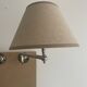 Paire d’appliques orientables vintage, Art Deco chrome et beige