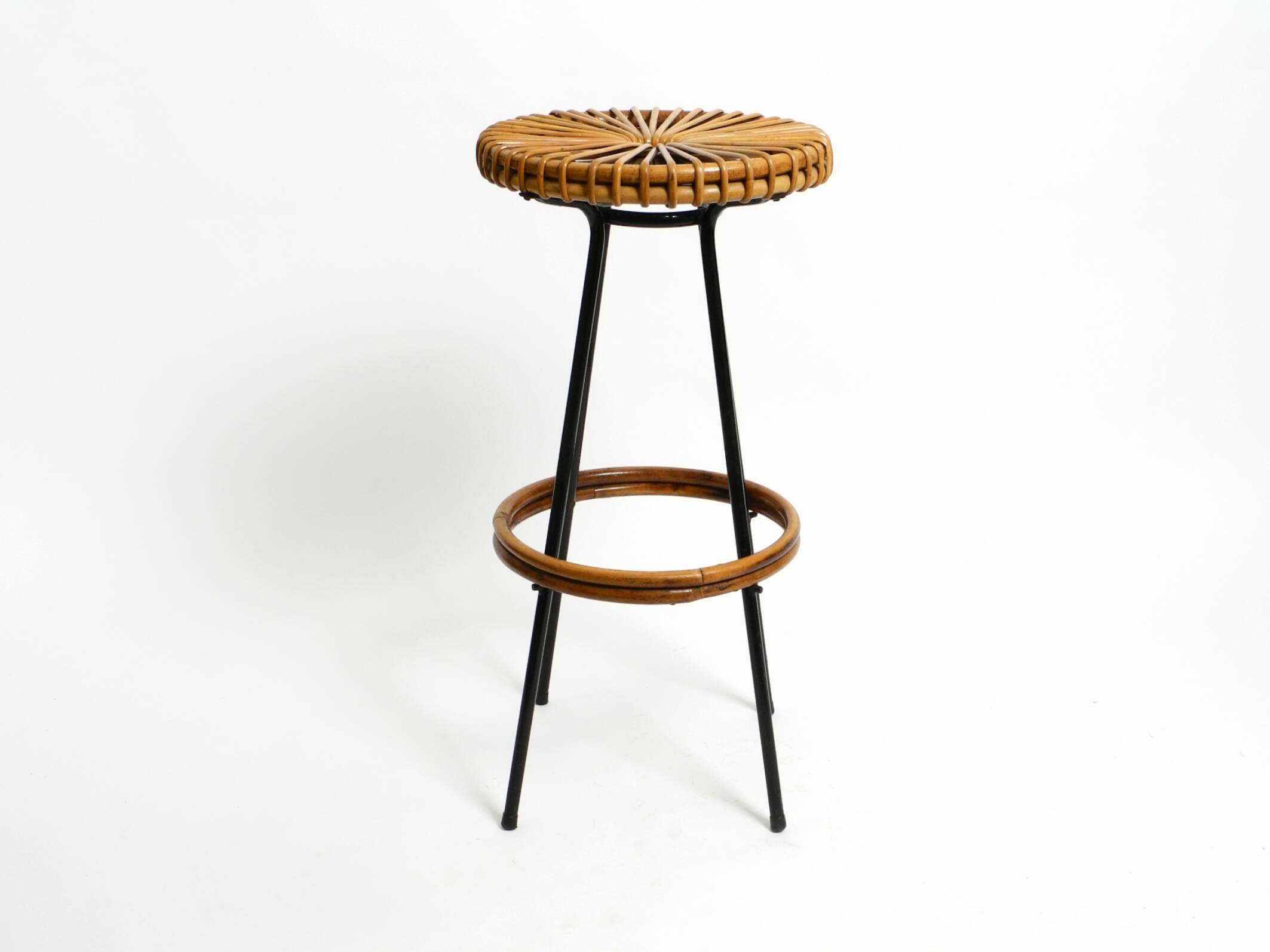 1960s bamboo bar stool by dirk van sliedregt for rohé noordwolde netherland
