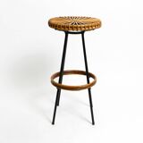 1960s bamboo bar stool by dirk van sliedregt for rohé noordwolde netherland