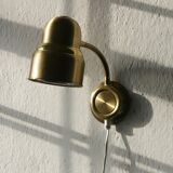 Vintage Swedish Brass Wall Lamp by Ewå Belysning, 1960s