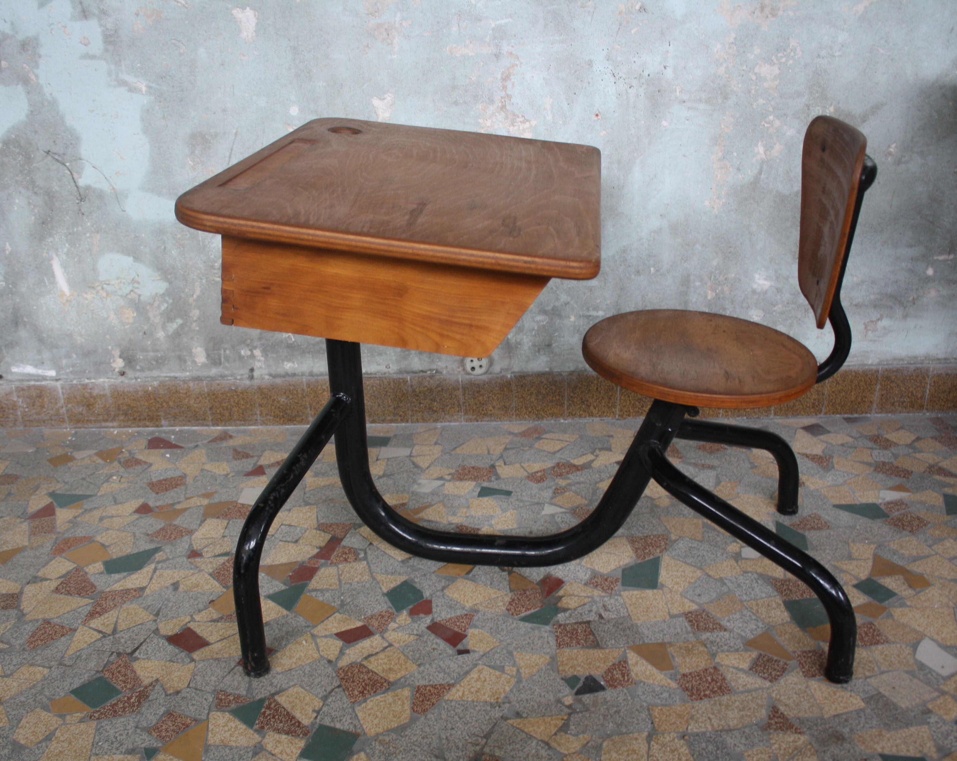 Vintage school desk