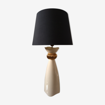 White and gold Kostka lamp