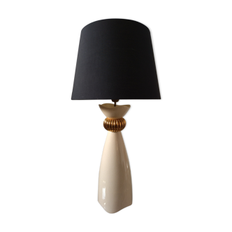 White and gold Kostka lamp