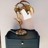 Golden metal lamp