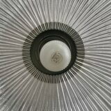 Vintage prismatic glass pendant light