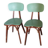 Baumann Green Heart Chairs