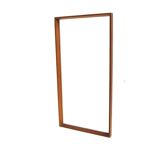 Miroir scandinave en teck, Suède, 1960, 86cm x 44cm