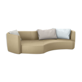 Sofa Tangram 3 places Roche Bobois beige