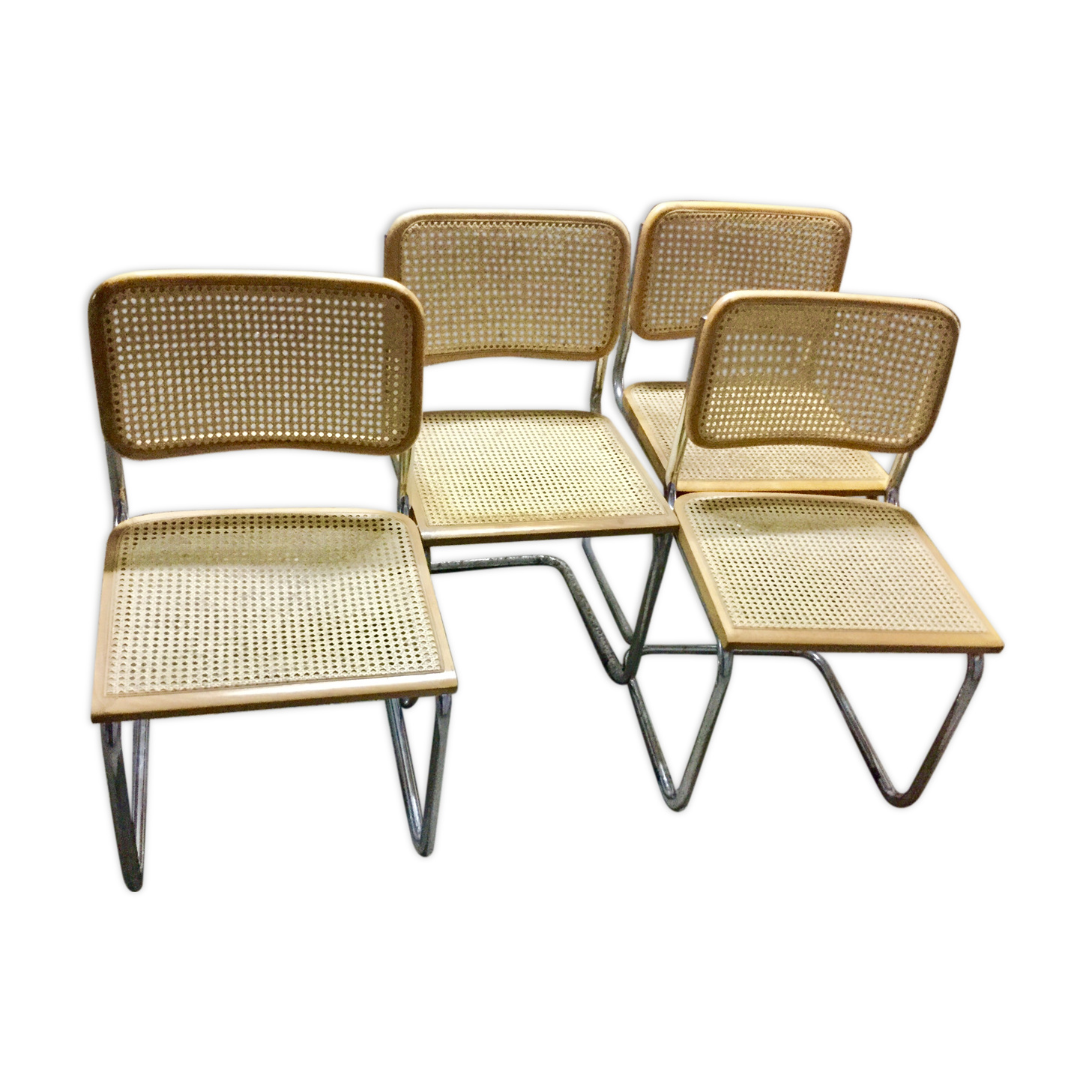 Set of four B32 chairs by Marcel Breuer