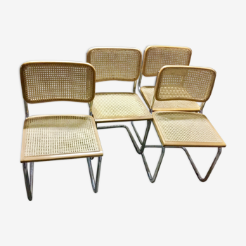 Set of four B32 chairs by Marcel Breuer