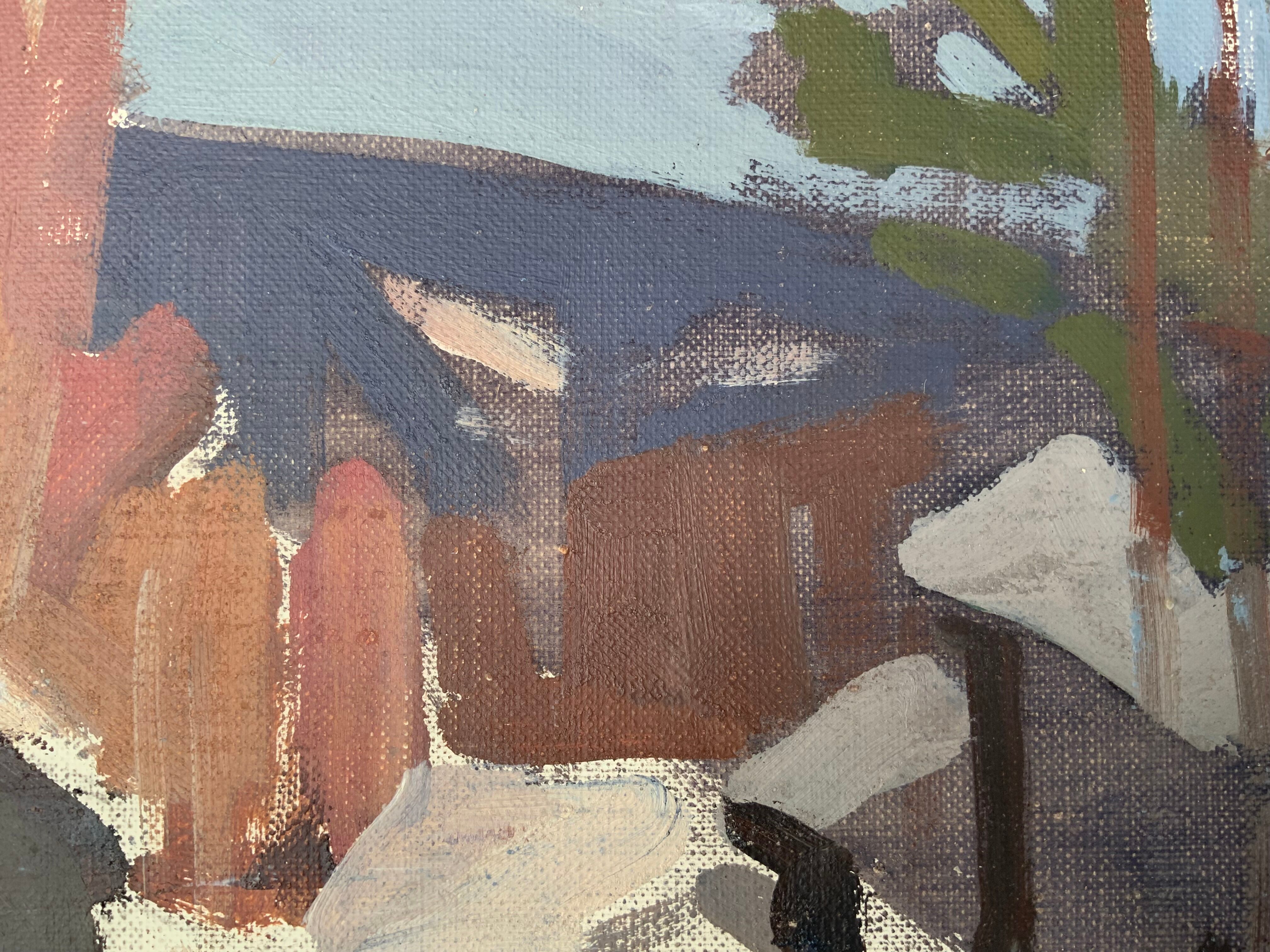 Oil on canvas by Bjorn Julin 1950s