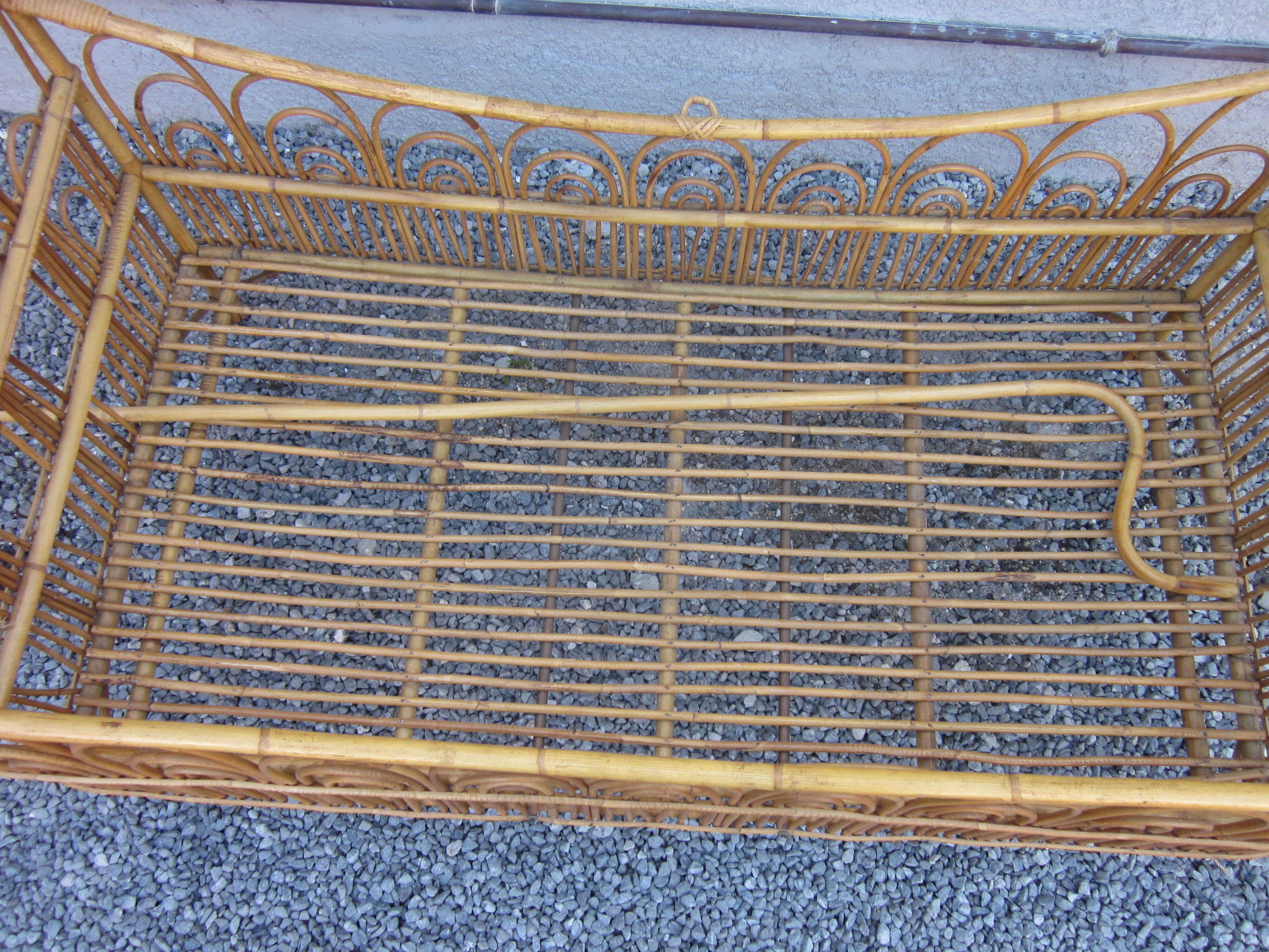 Rattan bed child of the 60s