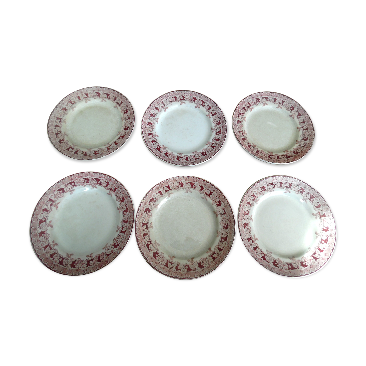 6 flat saint amand plates