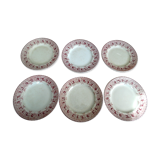 6 assiettes plates saint amand