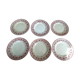 6 assiettes plates saint amand