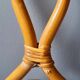 1960s rattan drop mirror