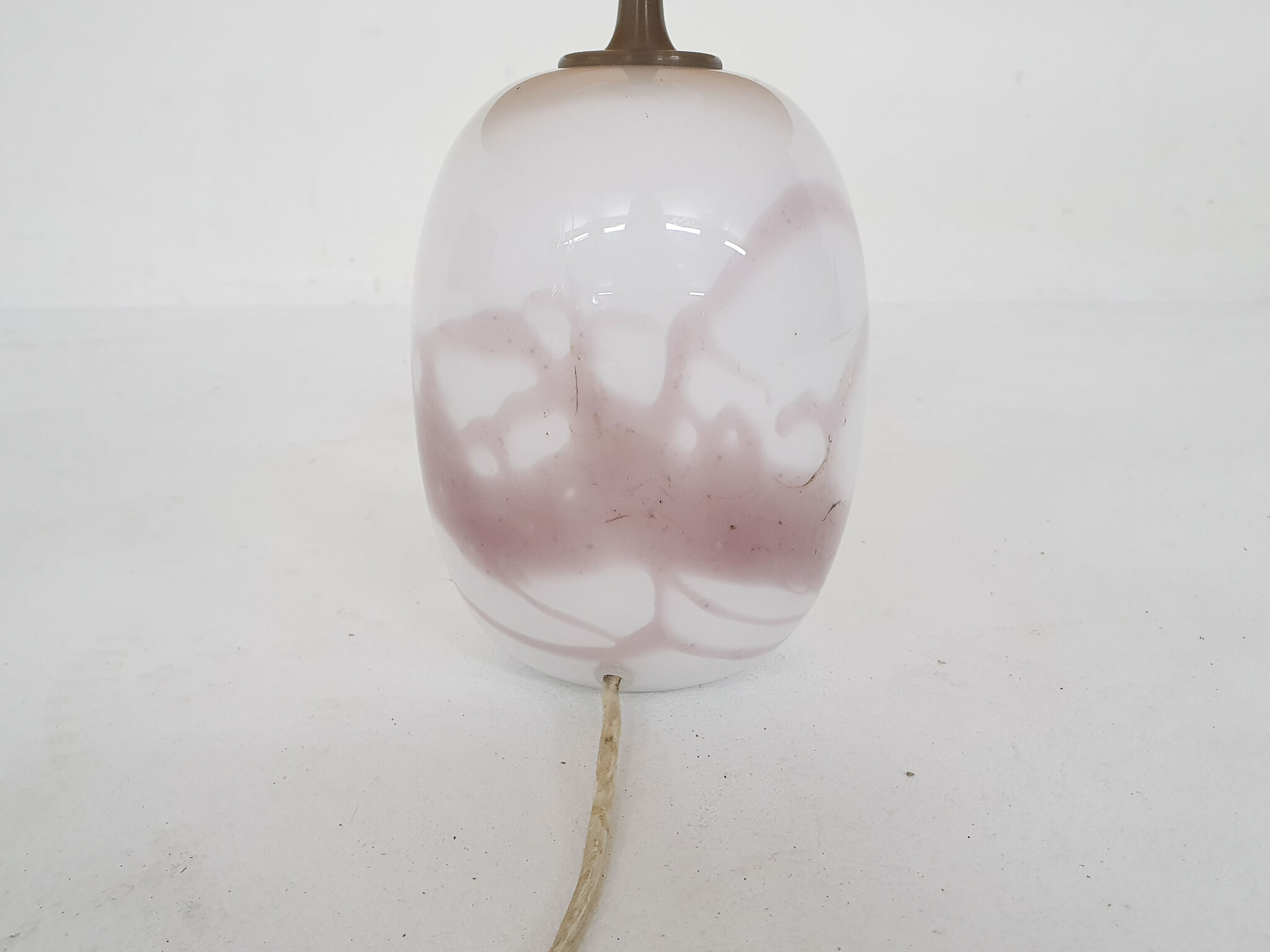 Michael Bang "Sakura" glass table light for Holmegaard, Denmark 1980's