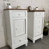 Pair of old bedside tables