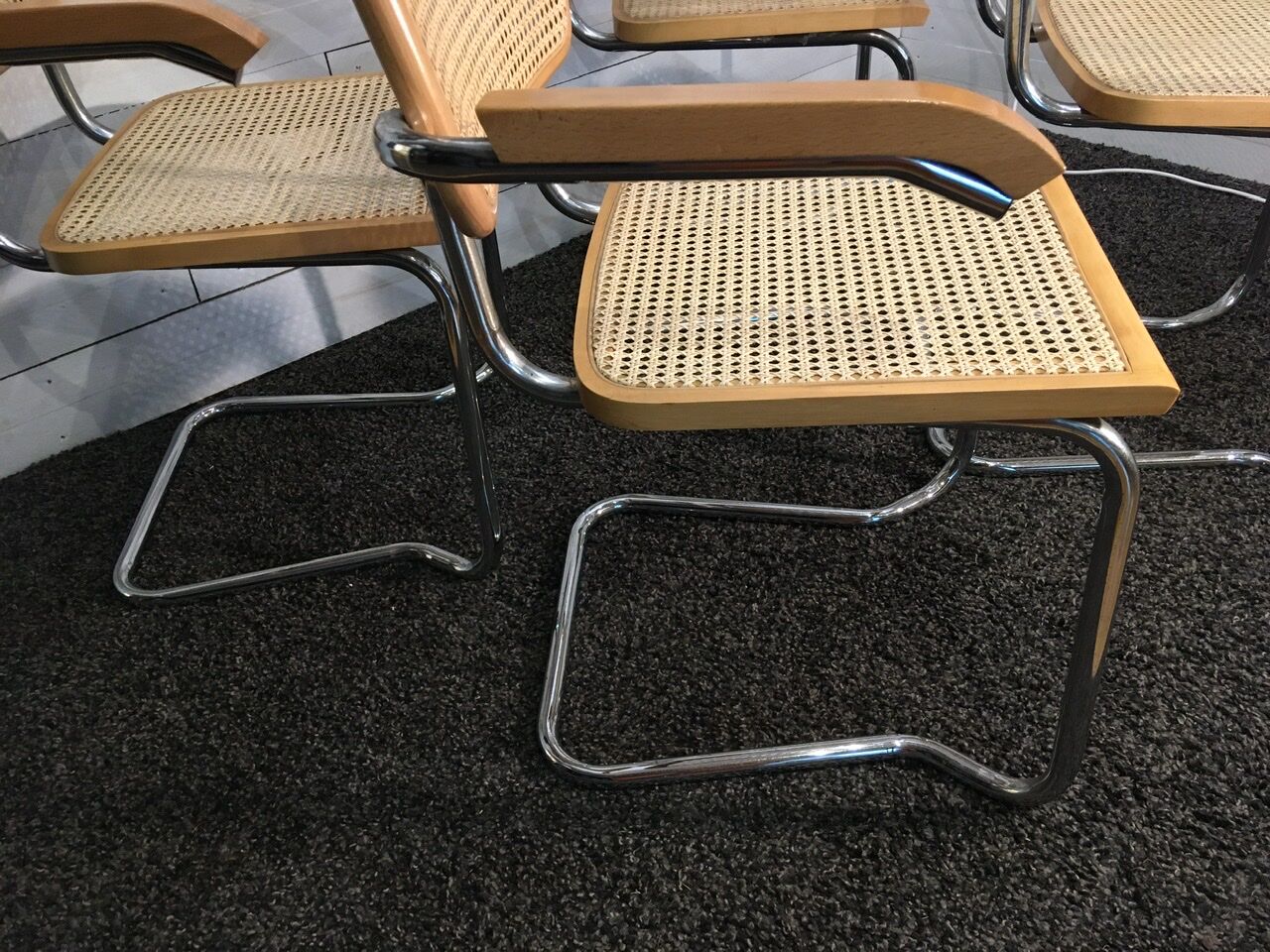 Set of 4 armchairs 1980