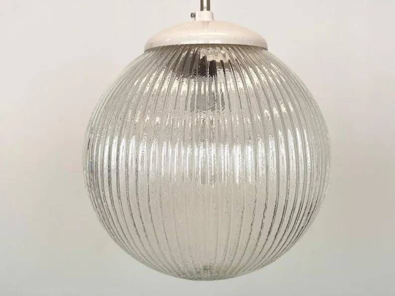 Design mid century Glass pendant - Czechoslovakia, 1970s / 6 pieces available