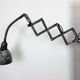 Grey Industrial Scissor Wall Lamp from Elektroinstala, 1960s