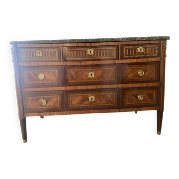restored Louis XIV commode stamped