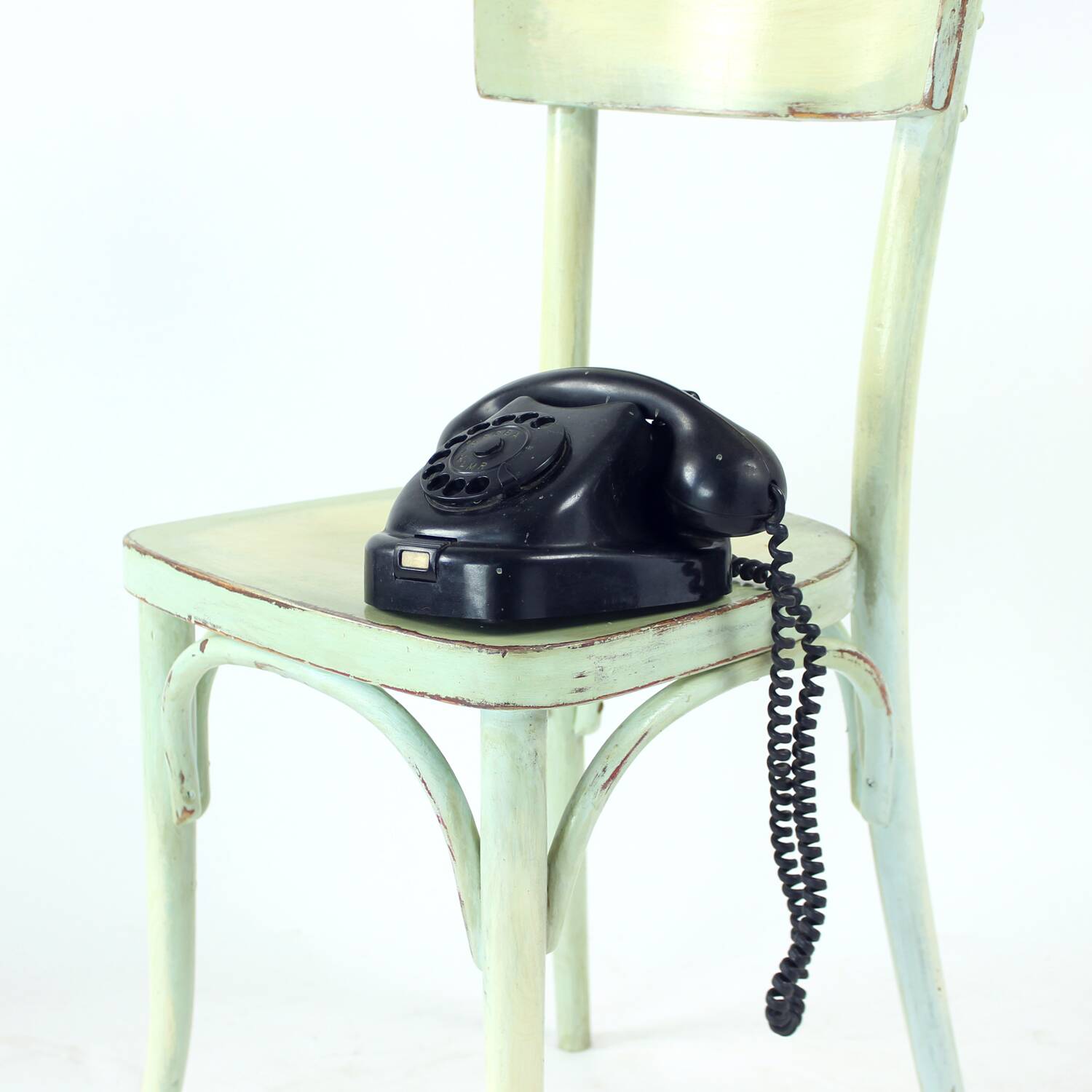Vintage wooden dining chair, Czechoslovakia 1950s