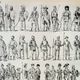 Old engraving from 1898 • Old infantry, soldier • Original and vintage poster