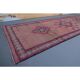 Vintage Turkish hand-knotted runner rug 84x353