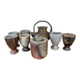 Stoneware coffee service.
