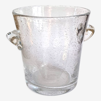 Champagne bucket in glass of biot