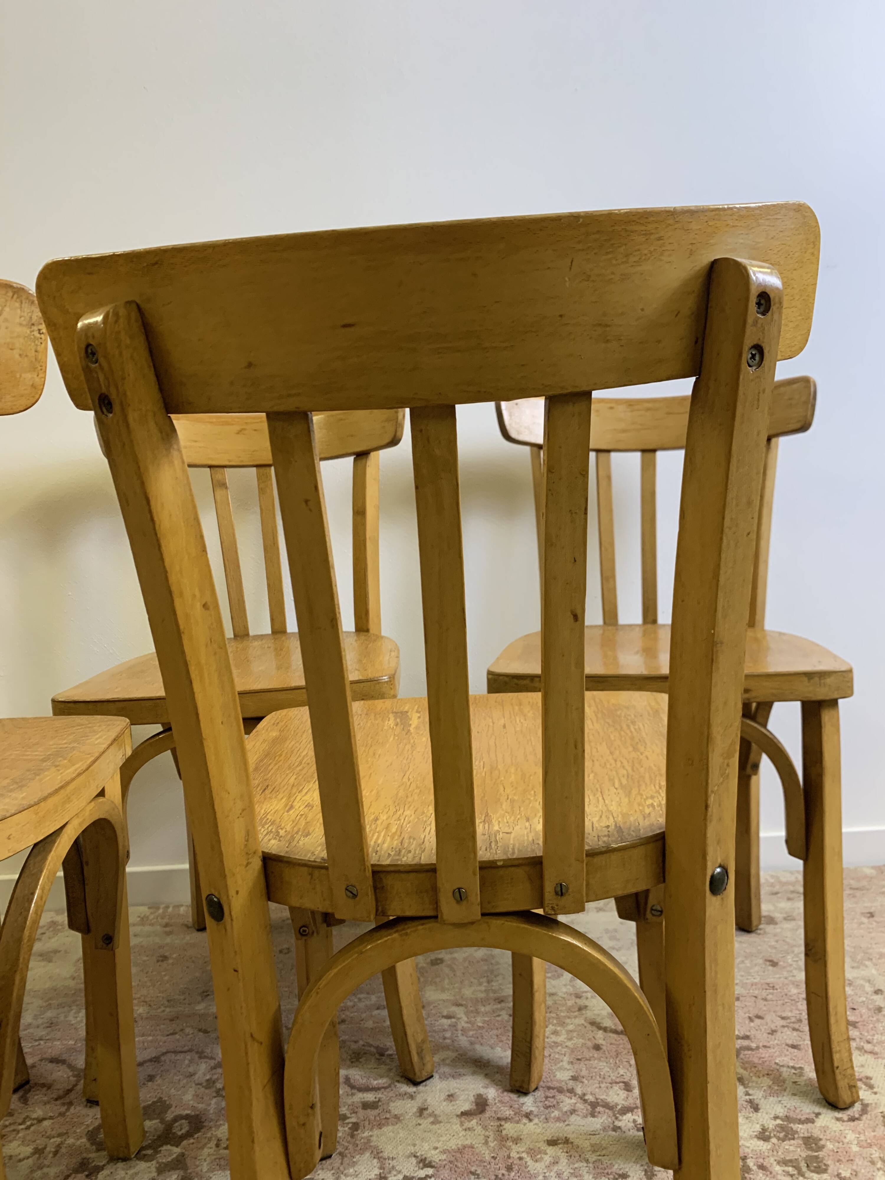 Set of 5 Luterma bistro chairs