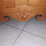 Solid wood TV stand