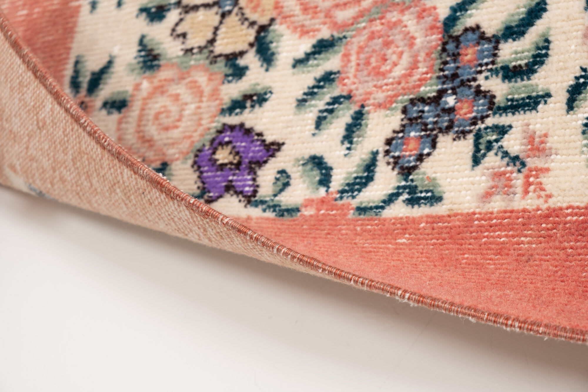 Vintage Turkish Sparta Floral Rug, 1970s