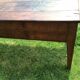 Solid wooden farm table mid-20th century