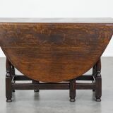 English oak gateleg table