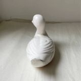 11 cm duck in vintage white earthenware