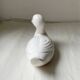 11 cm duck in vintage white earthenware