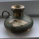 Enamelled brass cellar rat. Motifs "Geese"