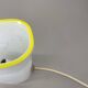 Minimalist White and Yellow Murano Glass Table Lamp by De Majo, Italy 1970s