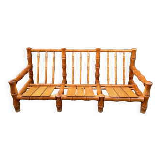 Sofa in solid wood imitation bamboo