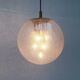 Large glass and brass planet ball pendant lamp from the mid-century German space age, 1960s.