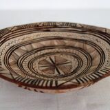 Old traditional pottery dish from the Rif, Morocco