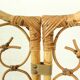 Vintage rattan room divider – ornate folding screen (1970s)
