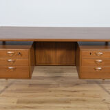 Mid-Century Danish Teak Desk by Kai Kristiansen for Feldballes Møbelfabrik, 1960s