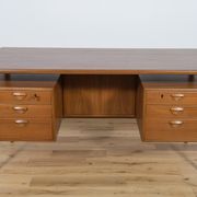 Mid-Century Danish Teak Desk by Kai Kristiansen for Feldballes Møbelfabrik, 1960s