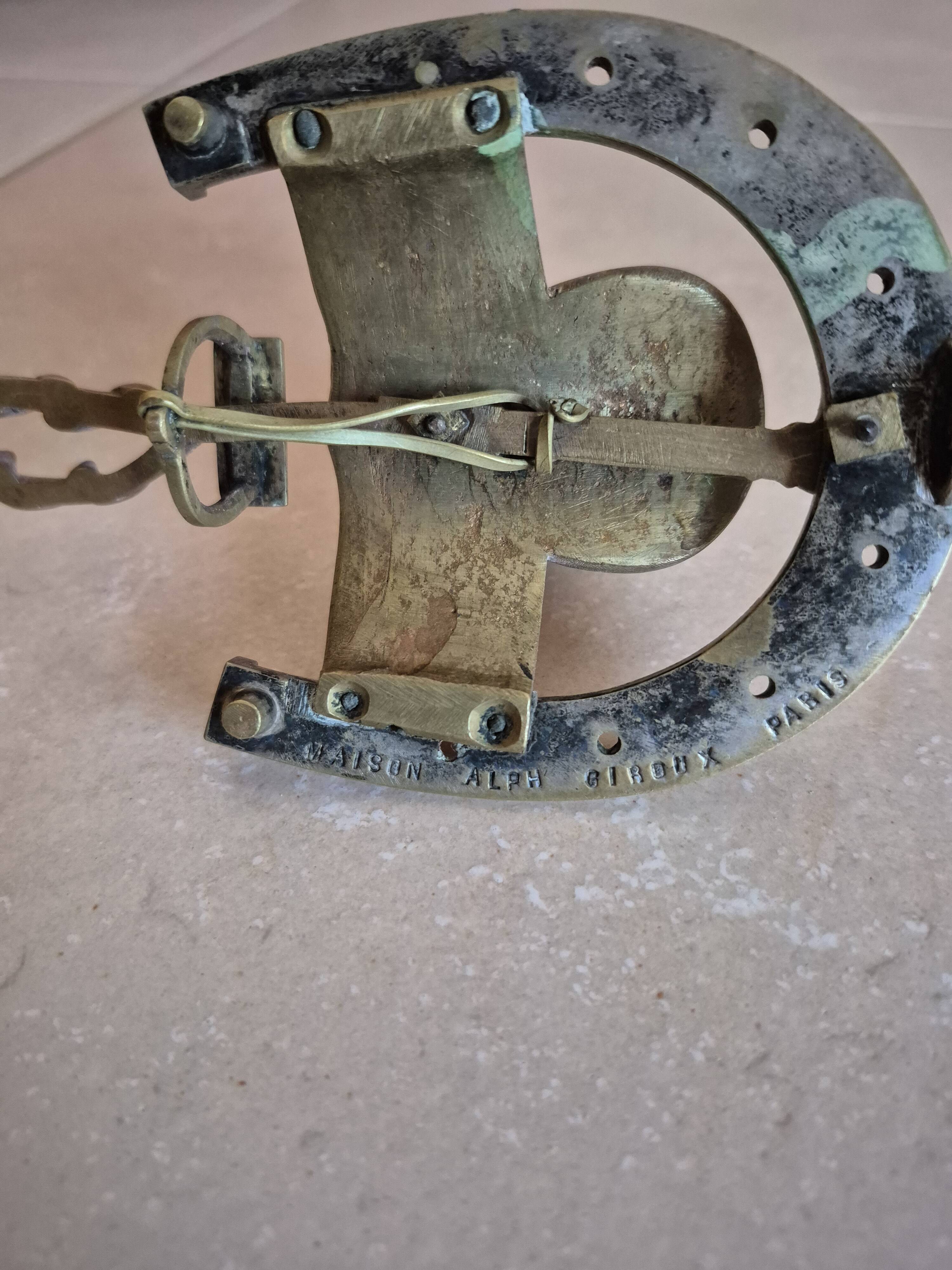"Rider" bronze candlestick