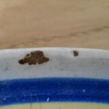 Plate in old earthenware